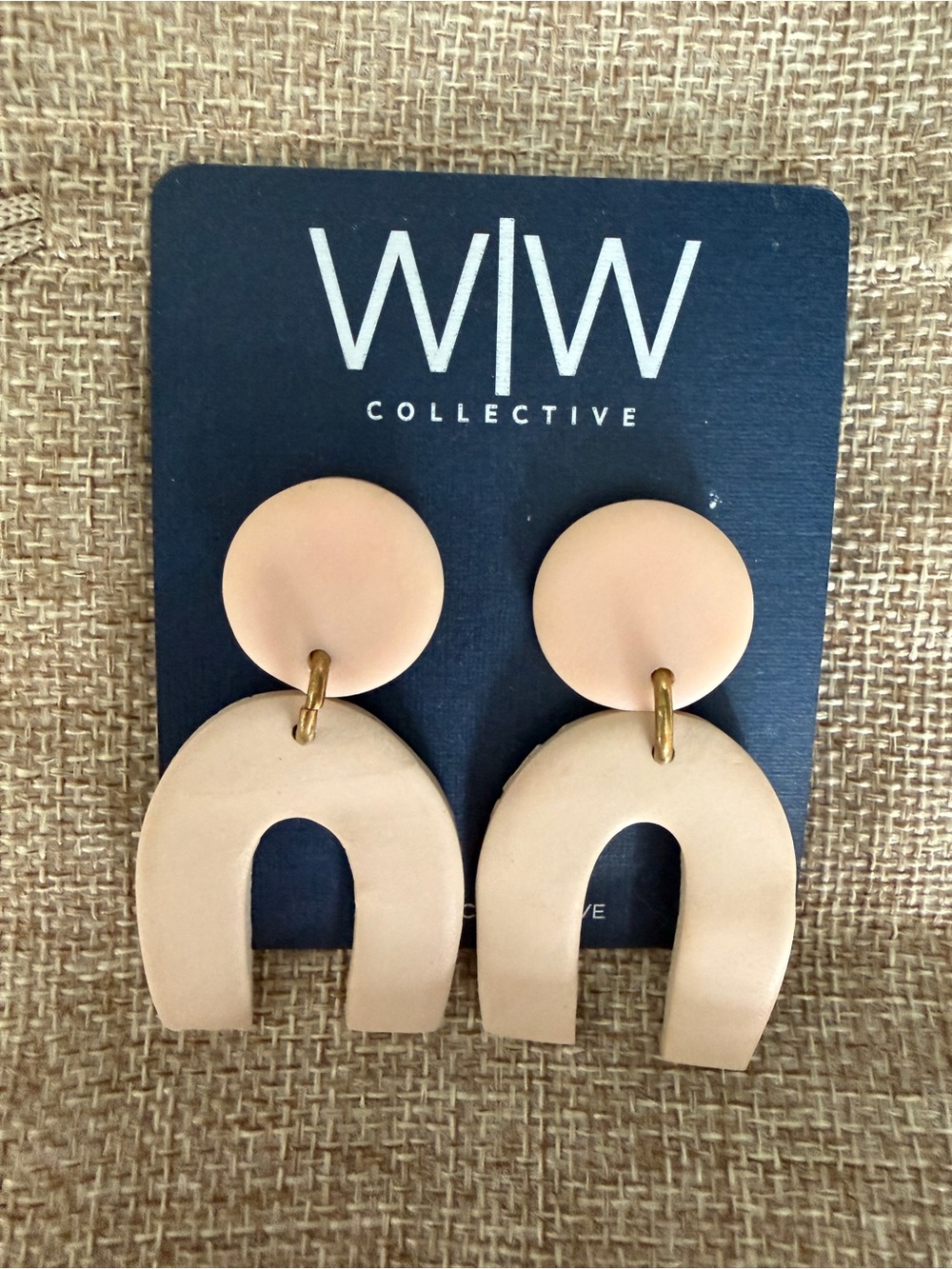 Nude Arch Drop Earrings